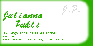 julianna pukli business card